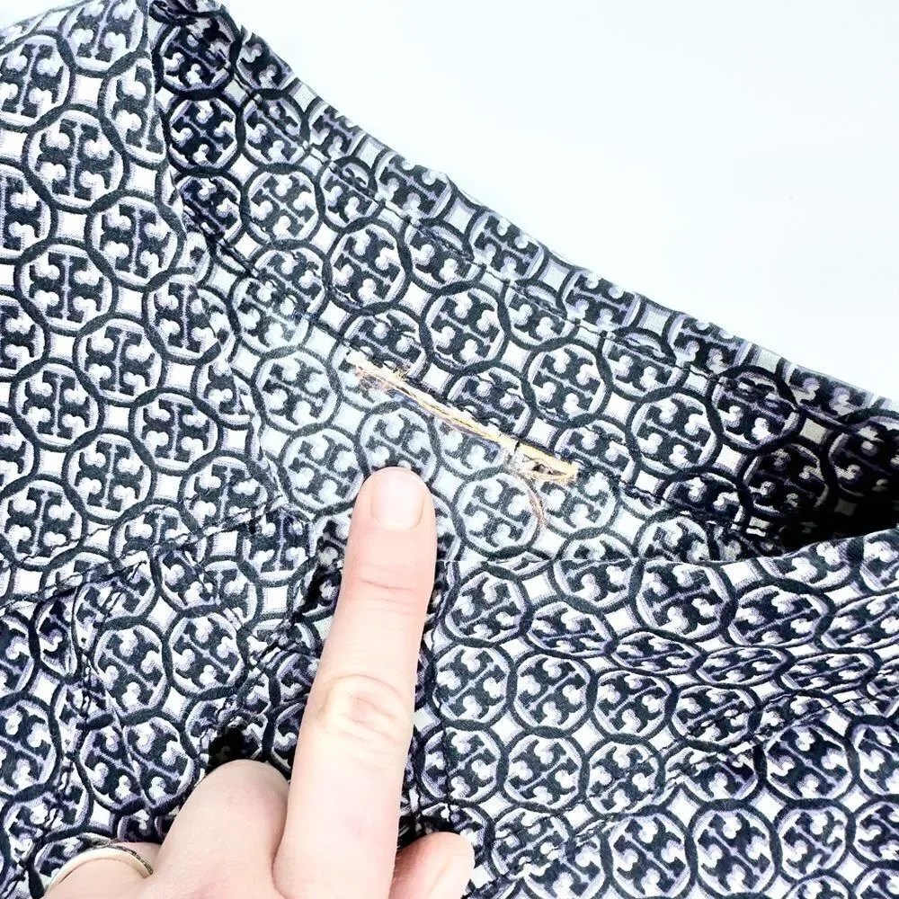 Tory Burch lightweight sheer pattern button down blouse M - Picture 7 of 13